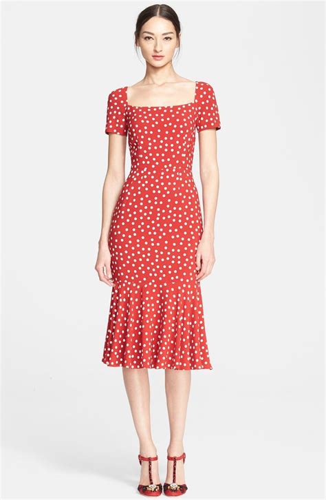 dolce and gabbana polka dot dress